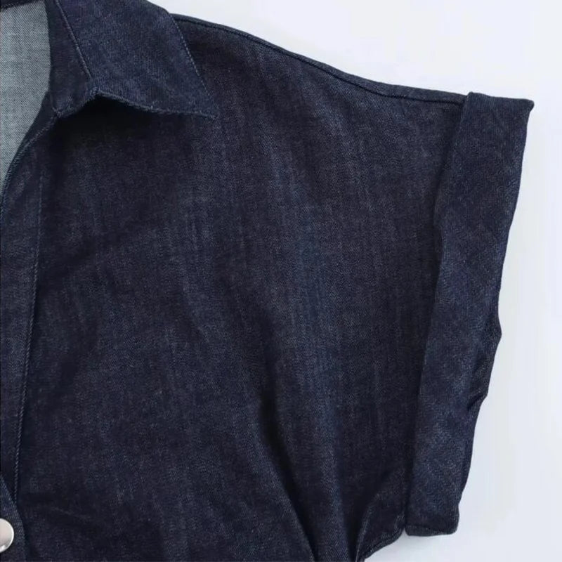 Midi Jurk met Knoopsluiting- Elegante & Tijdloos