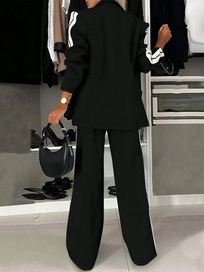 Twee-Delig Pak met sportieve Strepen - Classy & Comfy