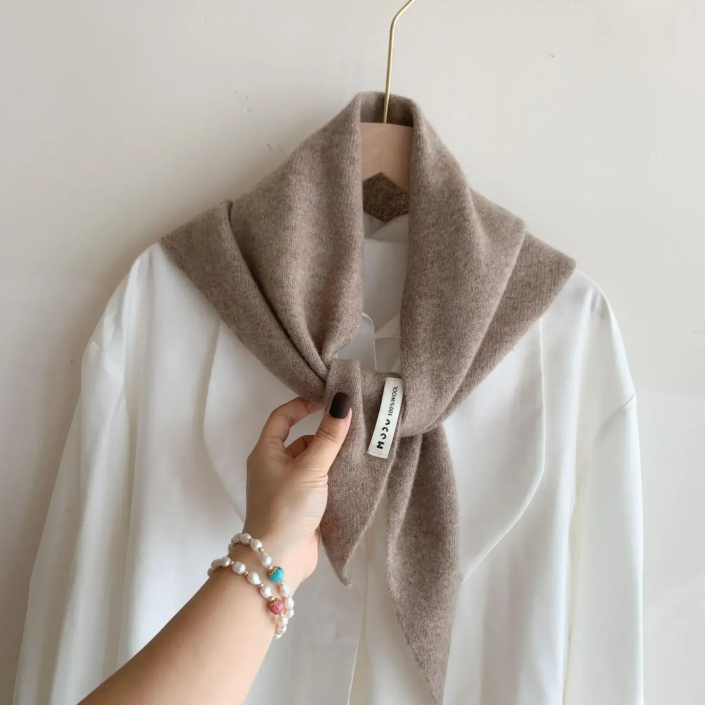 Driehoeks Sjaal 100% Wol - By Vivi's Fashion