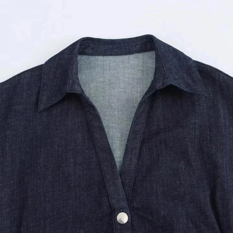 Midi Jurk met Knoopsluiting- Elegante & Tijdloos