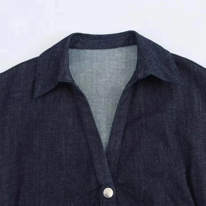 Midi Jurk met Knoopsluiting- Elegante & Tijdloos