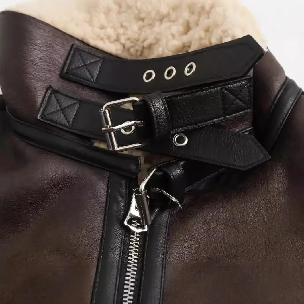 Aviator Jas met Tedy Voering - Stoer & Warm