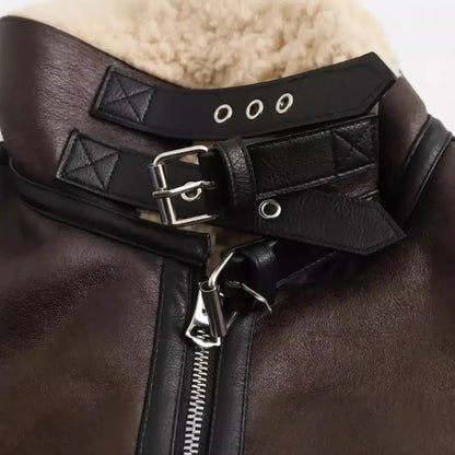 Aviator Jas met Tedy Voering - Stoer & Warm